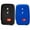 black and blue, variant on Dobrev 3 Button Silicone Rubber Cover Holder Protector Case for Toyota Rav4 Prius Highlander Land Cruiser Sequoia 4Runner Venza Camry Avalon Prado (Blue)