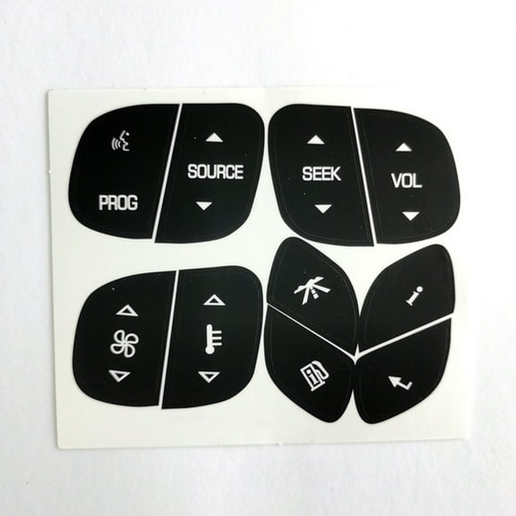 Car Steering Wheel Button Repair Stickers Decals Compatible for CadillacEscalade/GMCYukon /ChevroletTahoe 2003-2006