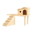 thumbnail image 4 of Almencla Hamster with Climbing Ladder Cabin Cage Accessory for Gerbils Mouse B, 4 of 8