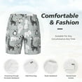 thumbnail image 6 of Picia African Animals pattern Mens Swim Trunks with Compression Liner Stretch Beach Shorts Quick Dry with Zipper Pockets No-Chafing Board Shorts-X-Large, 6 of 9