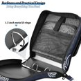 thumbnail image 5 of ALAZA Zipper Binder Skulls Pattern 3 Ring Trapper Keeper File Folder Organizer Bag, 5 of 8