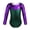 Green, variant on iiniim Girls Long Sleeve Fish Scale Metallic Gymnastics Leotard Swimming Purple 5
