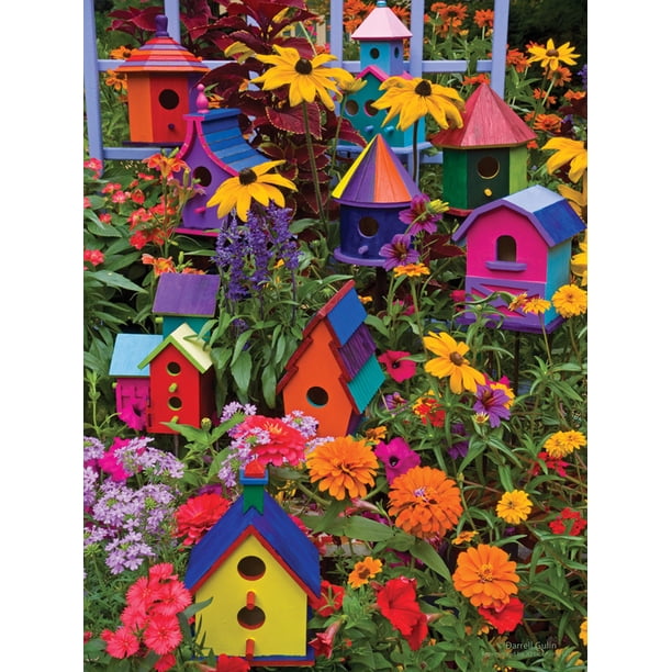 Cobblehill 275 Piece Birdhouses Jigsaw Puzzle - XL Size, Family Friendly