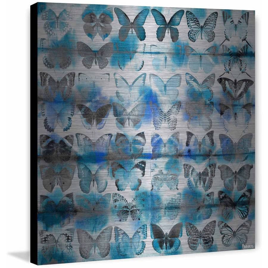 Parvez Taj Powder Blue Wings Art Print on Brushed Aluminum