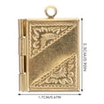 thumbnail image 4 of 10pcs Book Charms Rectangular Pocket Pendant Charms Copper Locket Charms for Jewelry Making DIY, 4 of 9