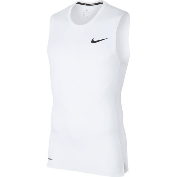 Nike Pro Sleeveless Training Shirt Tank Top BV5600-100 White - Walmart.com
