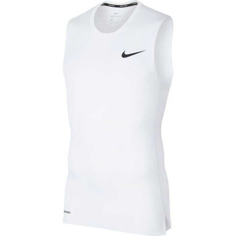 Nike Men's Pro Sleeveless Training Shirt Tank Top BV5600-100 White -