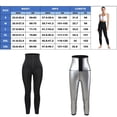 thumbnail image 3 of Soidarity Pantalones negros cómodos de Sauna para mujer, pantalones deportivos para sudar, entrenamiento, Fitness, ejercicio, medias Uniforme atlético No.2, 3 of 6