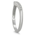 thumbnail image 2 of SZUL Women's 1/6 Carat TW Diamond Wedding Band in 10K White Gold (I-J Color, I2-I3 Clarity), 2 of 3