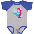 thumbnail image 3 of Inktastic Mermaid And Dolphin, Mermaid With Pink Hair Girls Baby Bodysuit, 3 of 5