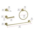 thumbnail image 3 of Freya 4-Piece Bathroom Hardware Set in Brushed Gold, 3 of 12