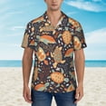 thumbnail image 2 of Disketp Hawaiian Shirts for Men,Turtles and Sea Plants Print Mens Casual Short Sleeve Button Down Shirts Beach Shirt, 2 of 7