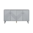 thumbnail image 4 of Yesurprise Sideboard Buffet Cabinet, Modern Kitchen Storage Cabinet with 4 Doors, Buffet Cabinet with Adjustable Shelves Round Handles for Dining Room, 4 of 8