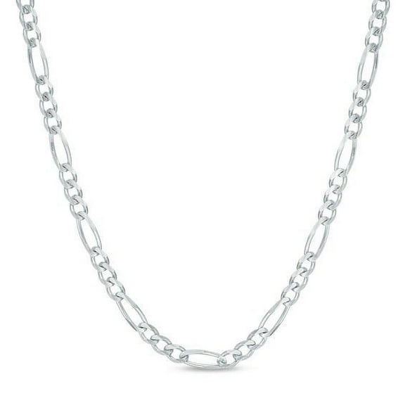 RM 3mm .925 Sterling Silver Italian Figaro Link Chain Necklace