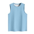 thumbnail image 4 of Womens Shirts Blouse Women's Casual Tunic Tops To Wear With Leggings Sleeveless Summer Solid Color Shirts Tanks Top, 4 of 5