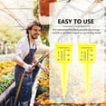 thumbnail image 3 of TEHAUX 4-Pack Outdoor Plastic Rain Gauge, Accurate Yellow Rainfall Measuring Device for Garden, Yard, and Weather Monitoring, 3 of 8