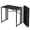 Black-35 Inch, variant on 35 Inch Black Oak Narrow Folding Table for Home Office, Gaming, and Camping