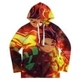 thumbnail image 3 of Demon Slayer Youth Hoodies Boys Girls 3D Printed Sweatshirt Fall Winter Clothes Long Sleeves Pullover Sweater XL, 3 of 6