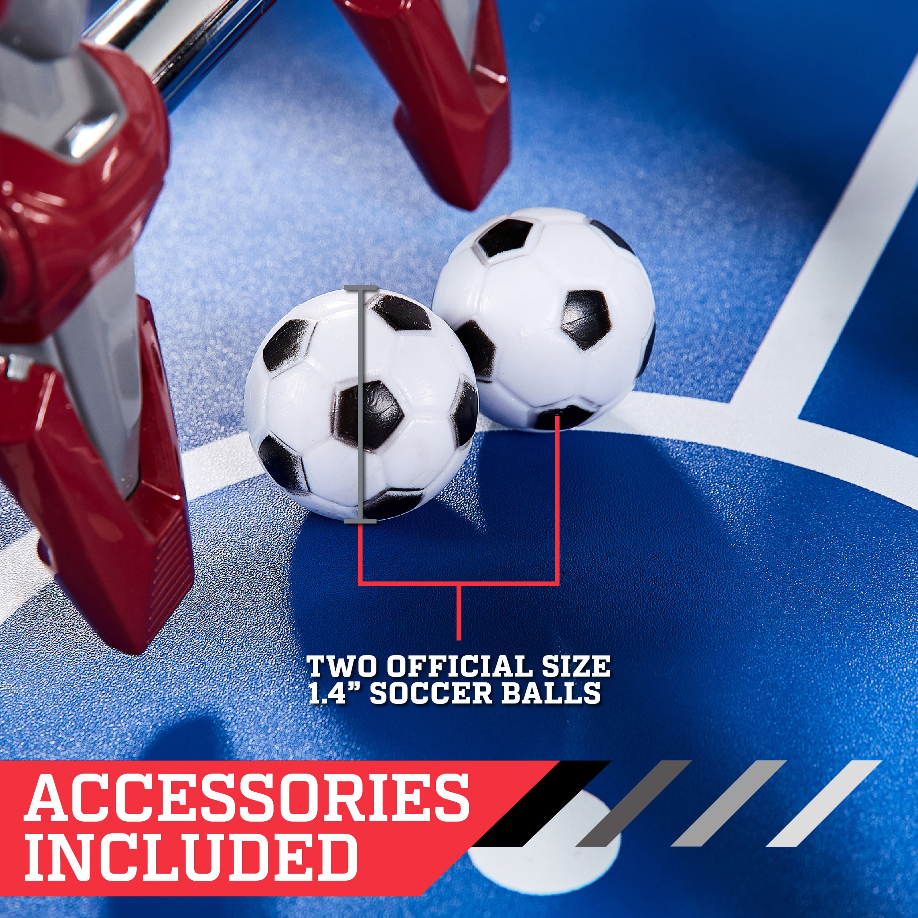 56” Arcade Foosball Table Competition Size, Soccer, Grey/Black by Hall of Games