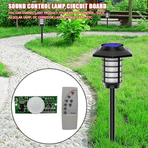 3 uds Control remoto PIR placa de circuito controlador de lámpara integrado Solar 3,2 V Wdftyju Libre de BPA