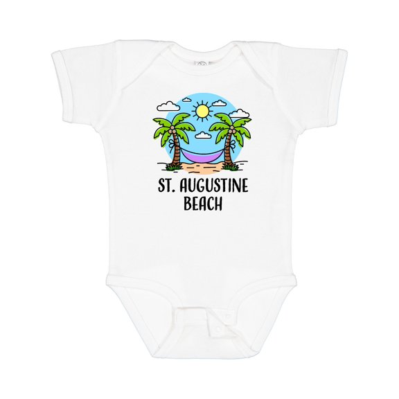 Inktastic Summer Vacation in St Augustine Beach Boys or Girls Baby Bodysuit