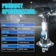 thumbnail image 3 of Bombilla de faro LED H7 9005 Car High Low Beam 110W 6000K LED Luz de conducción IP67 Impermeable DC 12-24V, 3 of 8