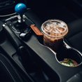 thumbnail image 3 of 2pcs Car Coasters, Absorbent Ceramic Stone Car Coasters, Cute Car Accessories, With Cork Back And Finger Notches, Easy To Move Car Cup Holders-bird, 3 of 4