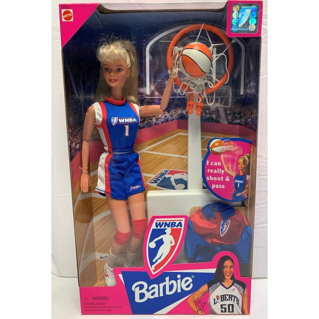 WNBA Basketball Blonde Barbie Doll by Mattel Barbie -