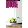 thumbnail image 3 of Ambesonne Sun Valance Pack of 2, Nostalgic Solar, 54"X18", Dark Magenta and Dark Salmon, 3 of 4