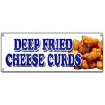 thumbnail image 1 of SignMission B-Deep Fried Cheese Curds Deep Fried Cheese Curds Banner Sign - Wisconsin Poutine Battered Snack, 1 of 4