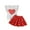 A Red, variant on Toddler Girl Outfits Valentine's Day Heart Print Short Sleeve T Shirt and Skirt Two Piece Set for Kids Cute Casual Wear Red 18 Months-24 Months