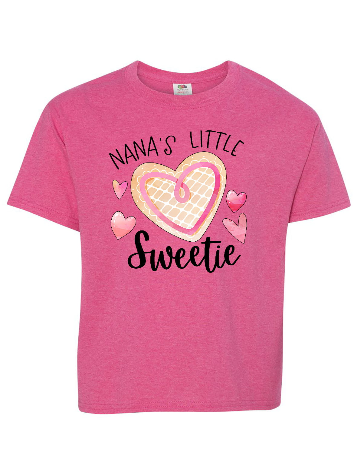 Inktastic Nana's Little Sweetie with Pink Heart Cookie Child Short ...