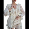 thumbnail image 1 of Vestidos de Verano para Mujer 2025, Minivestidos Bohemios, Casuales, de Larga con Volantes, Vestidos para Invitadas de Boda Beige S, 1 of 10