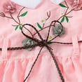 thumbnail image 6 of LYMAYTER Girls Dresses for Kids Princess Dresses Toddler Doll Collar Dress Add a Hat 1-6 Years Baby Summer Cute Print Dress, 6 of 7