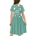 thumbnail image 5 of LOVZFMLL Robe à Manches Courtes Imprimée Mode Enfant 3-12 Ans Col Rond, 5 of 5