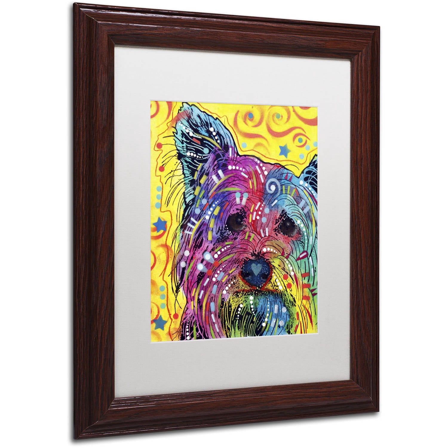 Trademark Fine Art "York I" Canvas Art by Dean Russo, White Matte, Wood Frame