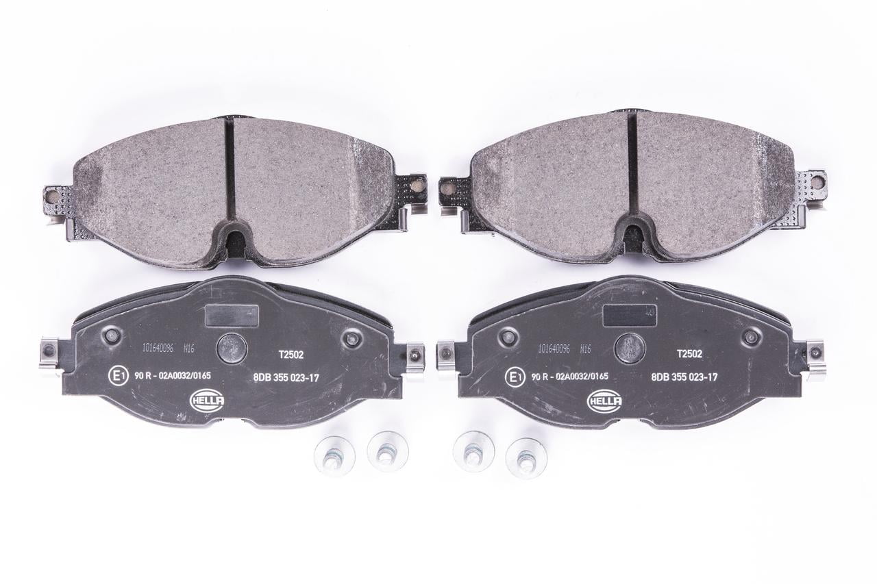 HELLA 355023171 OE Formulated Low-Metallic Disc Brake Pad Set