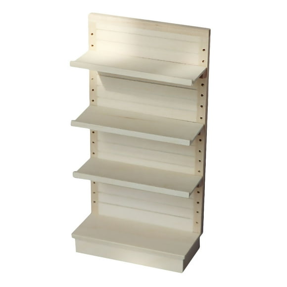 1pc Mini House Shelf Mini Wooden Furniture Model Mini Shelf Mini Furniture