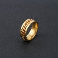 thumbnail image 1 of Anillo de botella abierta, anillo de cerveza abierto, anillo giratorio de descompresión, cadena giratoria para hombres, anillo de acero de titanio, joyería de acero inoxidable, 1 of 6