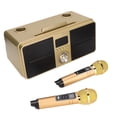 thumbnail image 2 of Altavoz Bluetooth SD‑309 resistente a caídas de 100 Hz a 18 KHz, máquina de karaoke de 10 m/32,8 pies con 2 micrófonos inalámbricos, 2 of 12