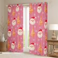 thumbnail image 2 of Manfei Cute Santa Claus Curtains Pack of 2 (42x84 Each), Kawaii Christmas Tree Curtains Blackout, Cartoon Snowflake Print Bedroom Curtains, Curtains and Drapes Home Decor, 2 of 6