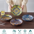thumbnail image 3 of Pasta Bowls vancasso Ceramic Salad, 1,25 L, juego de 4 lavavajillas, 3 of 7