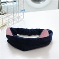 thumbnail image 1 of Banda para el cabello con orejas de gato elásticas para el baño, accesorios para el cabello, banda para el cabello para lavarse la cara, maquillaje, aplicar mascarilla, cubrir el cabello, banda para, 1 of 4