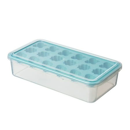 

Sukalun Ice Cube Tray With Lid | Flexible Flower Shaped Ice Cubes Maker | 18 Cells Reusable Ice Cube Molds For Whiskey Cocktails Beers And Juice Beverages (3 Colors Optional)
