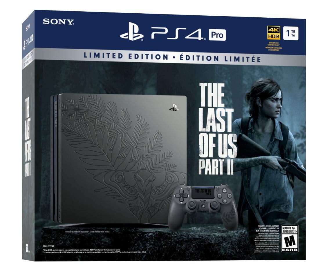 4 Pro Edition The Last of Us Part 2 Bundle - PS4 Pro 1TB Limited Console, Controller, and The Last of Us Part II Book Game Disc with Digital