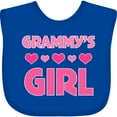 thumbnail image 3 of Inktastic Grammy's Girl Granddaughter Girls Baby Bib, 3 of 4