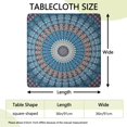 thumbnail image 2 of Elastic Edge Boho Floral Square Tablecloth, 36x36 Inch Table Cover for Casual Dining, Party Decor, and Outdoor Patio Use, 2 of 6