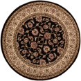 thumbnail image 1 of Well Woven 549334R Sarouk Traditional Round Rug, Black - 3 ft. 11 in., 1 of 3