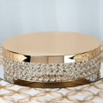 thumbnail image 5 of BalsaCircle 13.5" Gold Metal Beaded Cake Stand Cake Holder, 5 of 6