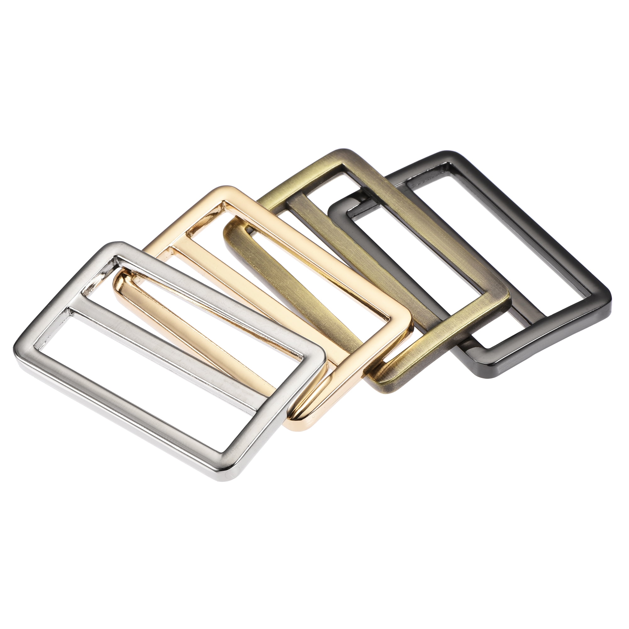 Buy 38.6mm Flat Metal Slide Buckle Zinc Alloy Electroplated 4 Colors 8